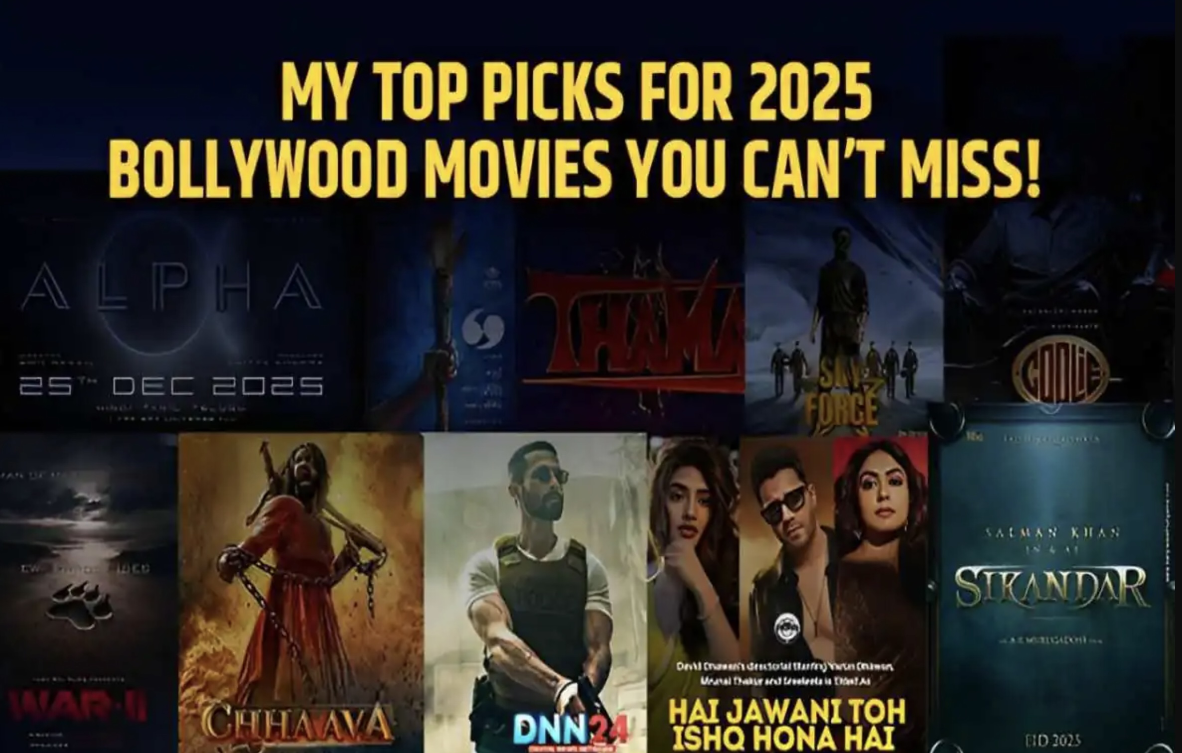 Read more about the article Upcoming Bollywood Movies Releasing in December 2025